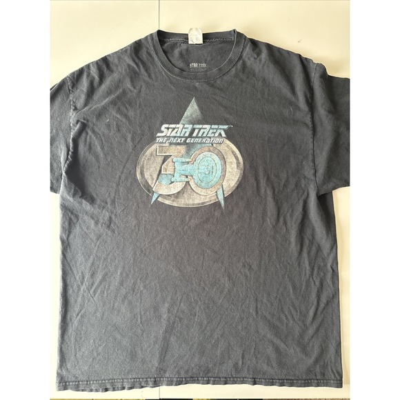 Star Trek Other - Star Trek The Next Generation 30th Anniversary Mens 2XL‎ Black T Shirt